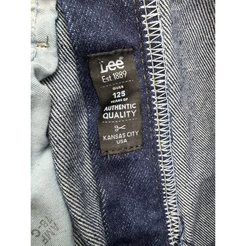 2015 Lee Regular Fit Jeans Straight Leg Men's 33 * 30 Dark Wash Cotton Mexico